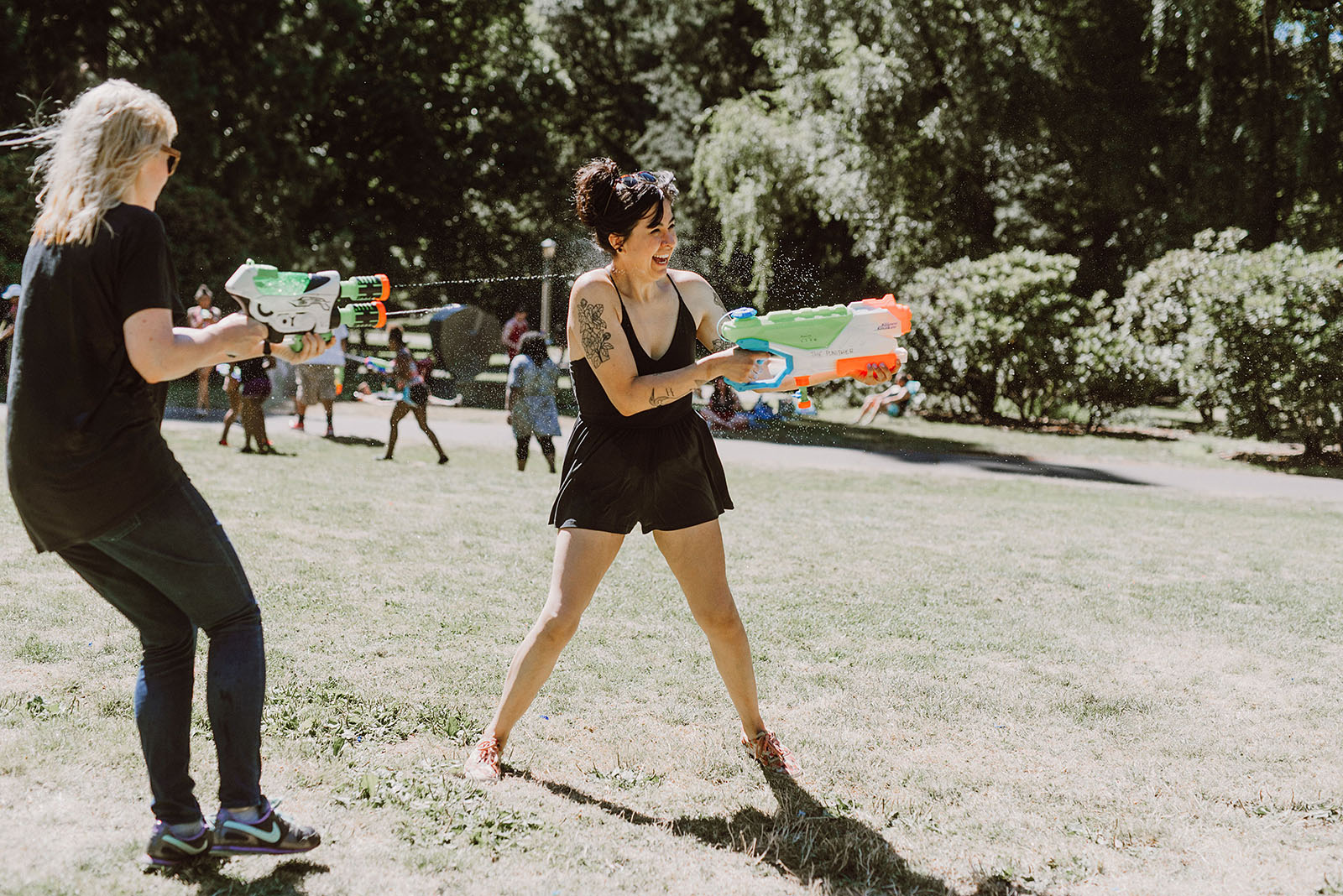 Public Water Gun Fight in Laurelhurst Park