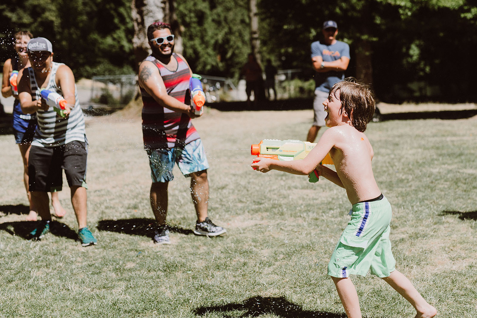 Public Water Gun Fight in Laurelhurst Park