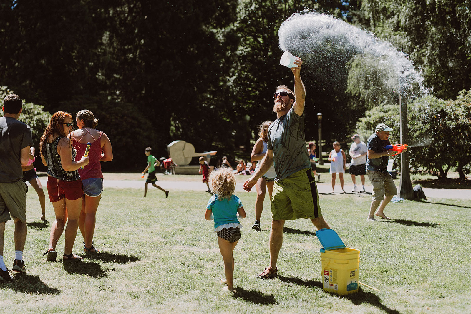 Public Water Gun Fight in Laurelhurst Park