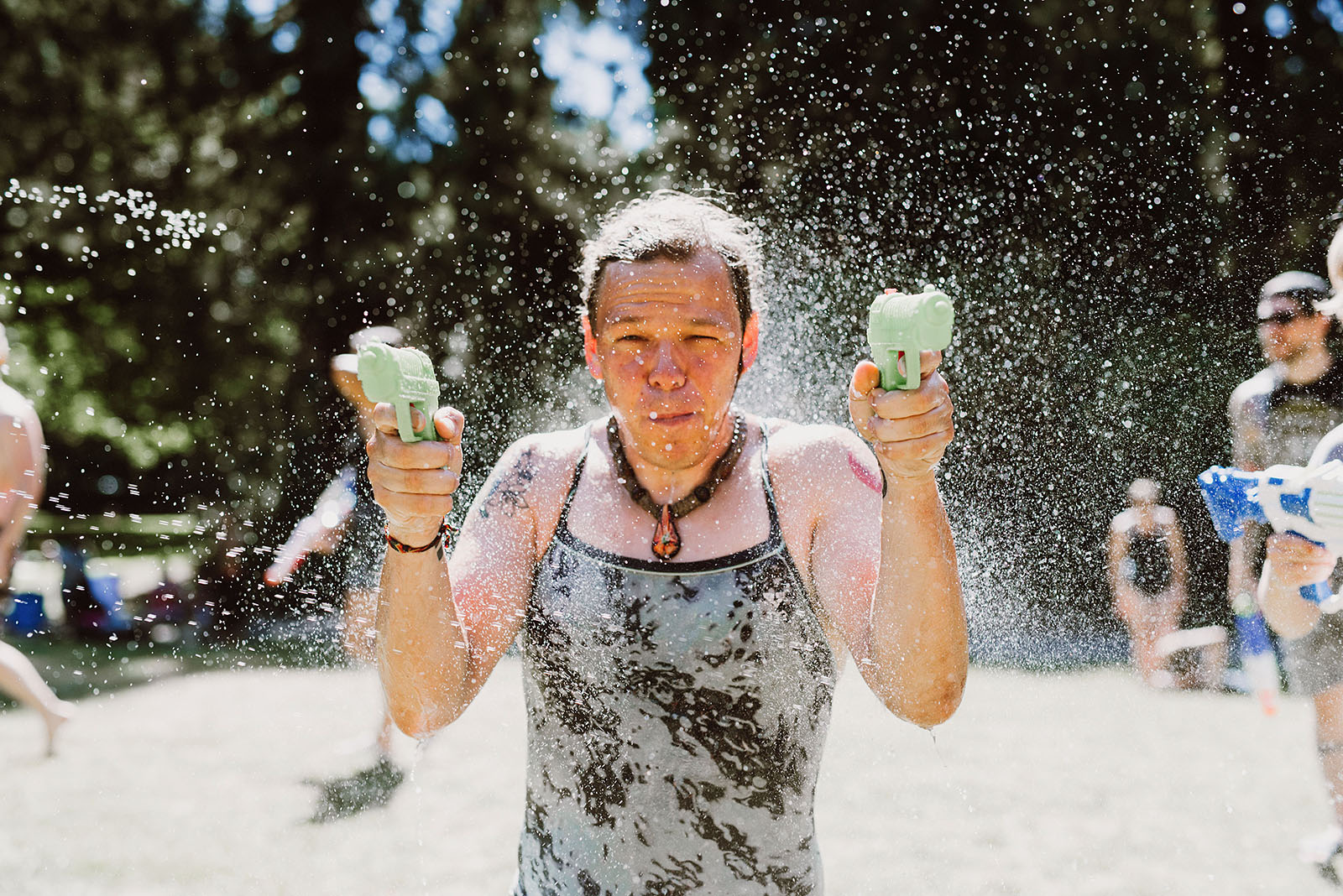 Public Water Gun Fight in Laurelhurst Park