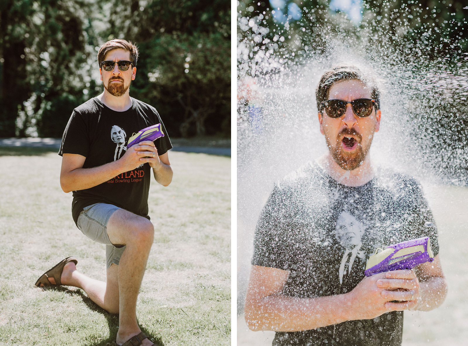 Public Water Gun Fight in Laurelhurst Park