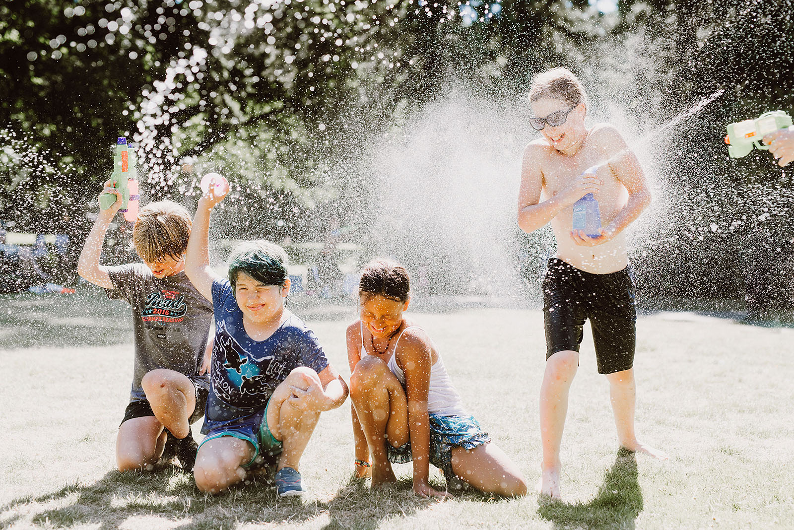 Public Water Gun Fight in Laurelhurst Park