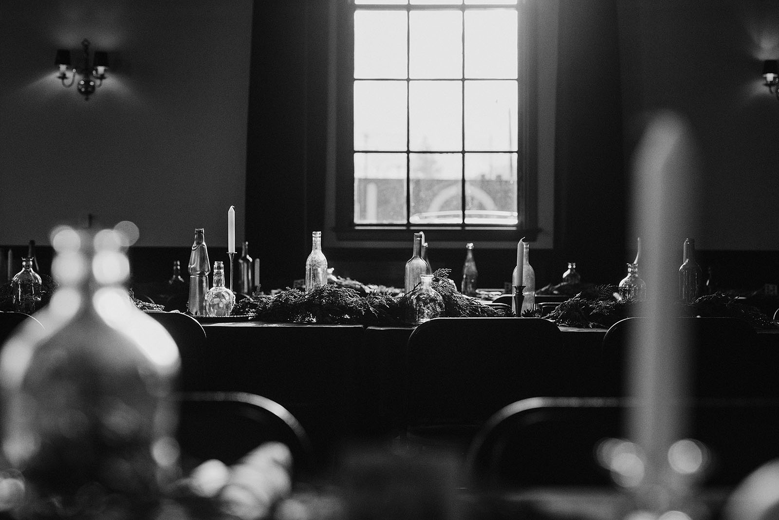 Table centerpieces at The Colony St Johns Wedding