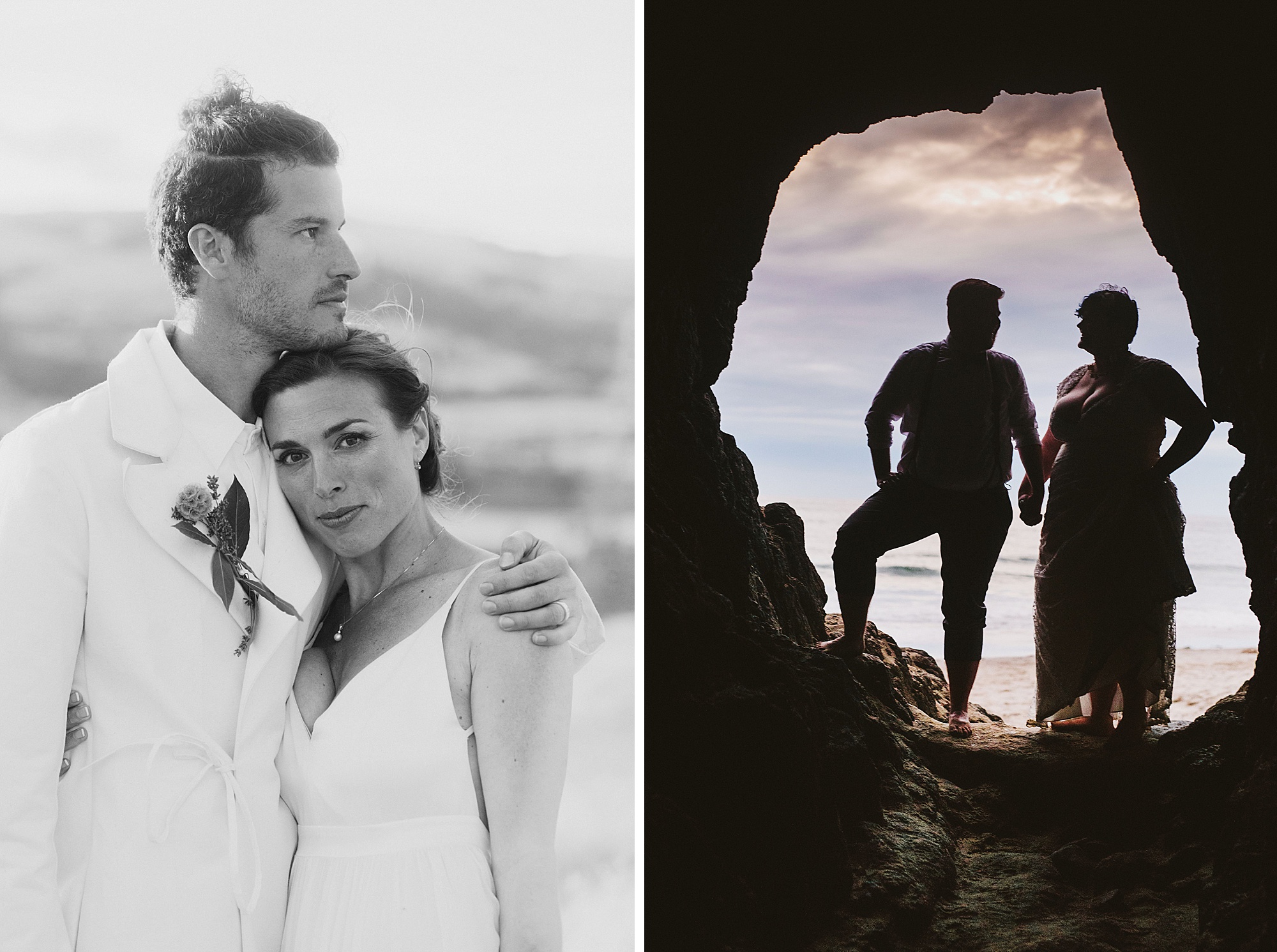 Artistic portraits of bride and grooms | Portland Wedding Photographer