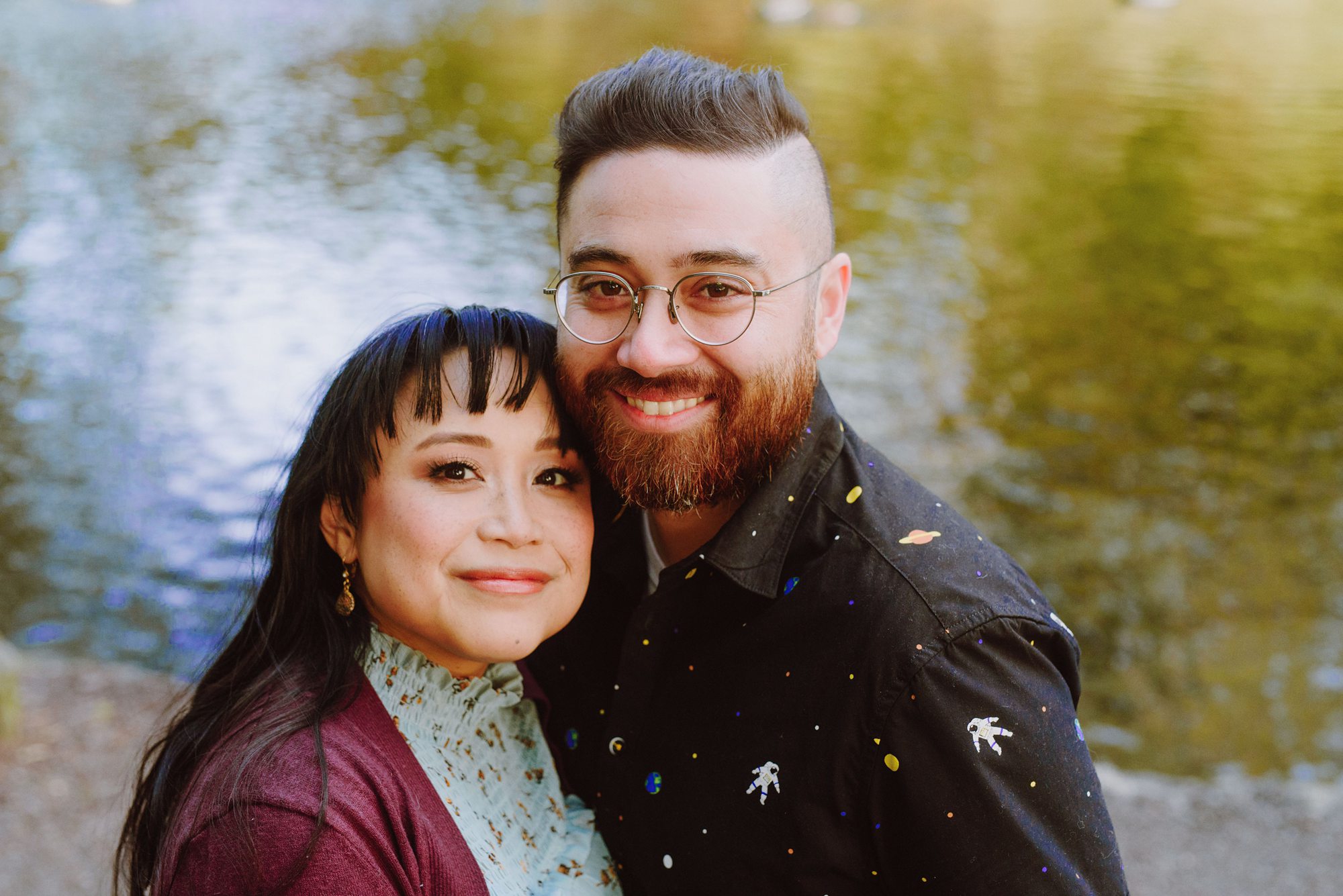 Couples portraits in Crystal Springs Rhododendron Garden