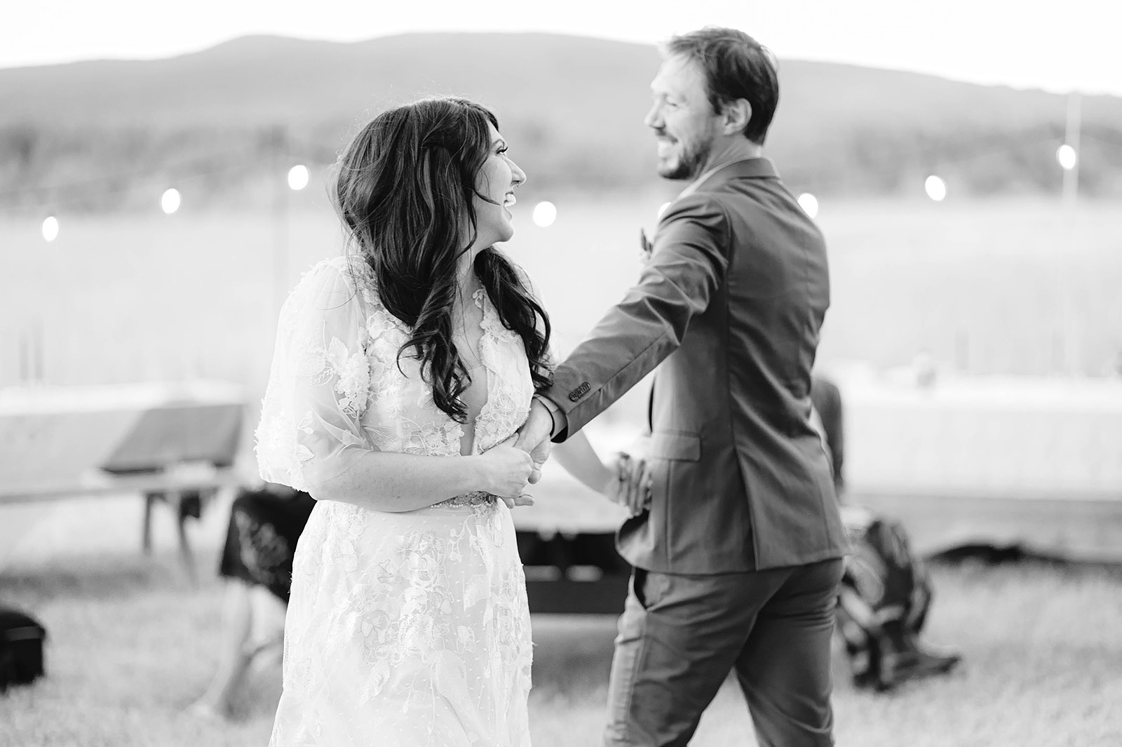 Bride and Groom's first dance - Trout Lake Wedding, WA